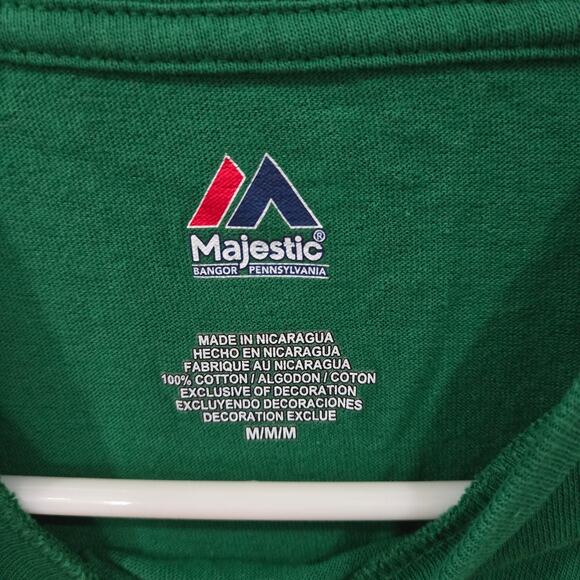 Majestic Sz Medium Green Chicago Cubs Spring Training 2014 Tee Shirt - Picture 2 of 6